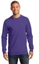 Port & Company Adult Unisex 6.1-ounce, 100% Soft Spun Cotton Tall Long Sleeve Essential T-shirt